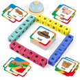 thumbnail image 1 of Bloques de madera para alfabeto Word Race Cube Edulok de madera para preescolar, 1 of 7