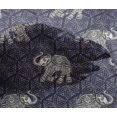 thumbnail image 4 of oneOone Viscose Chiffon Fabric Elephant Block Printed Fabric 1 Yard 42 Inch Wide, 4 of 4