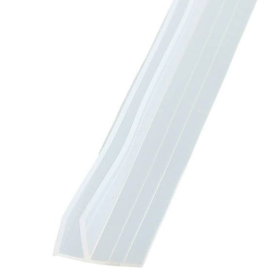 2M F Shape Bath Shower Screen Door Seal Strip for 6Mm Glass Gap Transparent Rubber Waterproof Seal for Shower Doors Sliding Doors Glass Doors