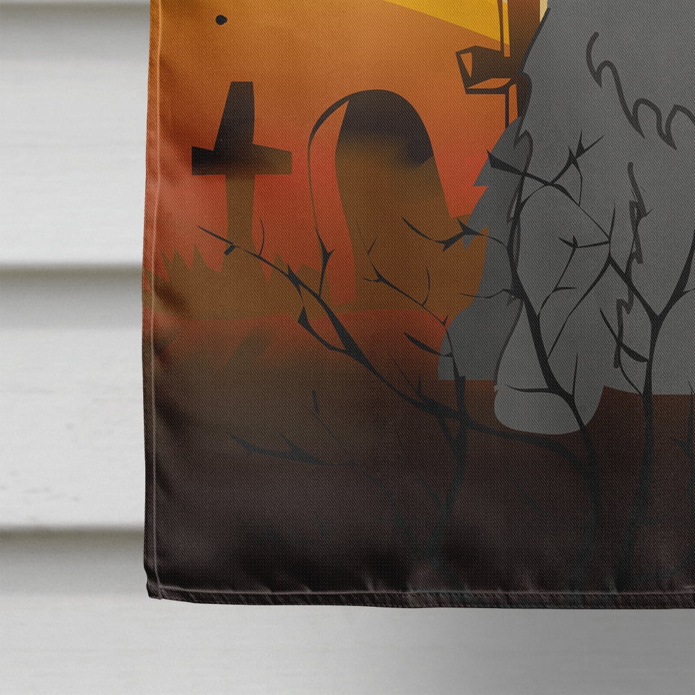 Halloween Cocker Spaniel Black Flag Canvas House Size