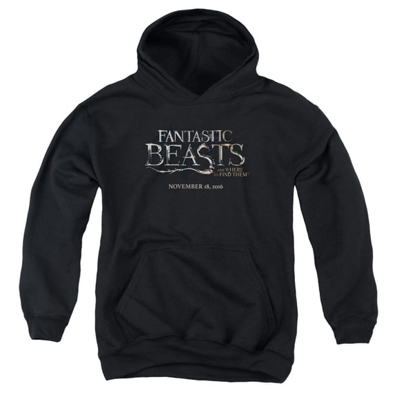 Fantastic Beasts Logo Youth Pullover Hoodie Sweatshirt Black