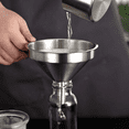 thumbnail image 5 of Embudo de acero inoxidable 304 embudo de vino cocina hogar filtro residuo Adepaton CPB-US-PSF67-6, 5 of 5