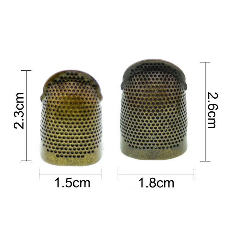 Walbest 1 Piece Sewing Thimble, Metal Copper Sewing Thimble Finger Protector  Adjustable Finger Shield Ring Fingertip Thimble Sewing Quilting Craft  Accessories DIY Sewing Tool 
