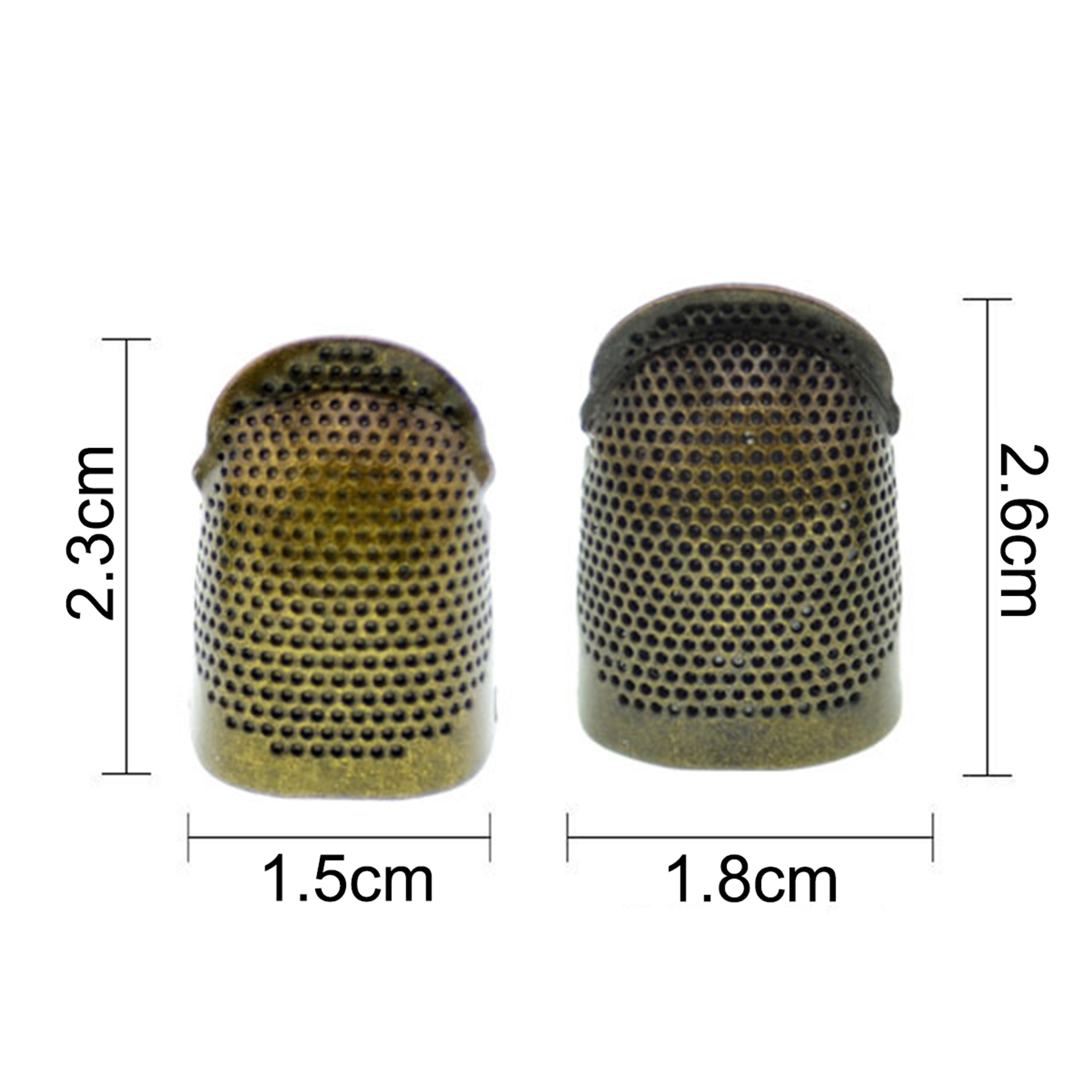 Hesroicy Sewing Thimble Adjustable Solid Anti-rust Sewing Thimble Finger Protector for Needlework - image 5 of 8