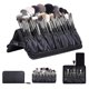 thumbnail image 1 of Bolsa organizadora de brochas de maquillaje profesional, estuche de cosméticos para artista de maquillaje, bolso de maquillaje de cuero, portátil de viaje negro (solo bolsa), 1 of 5