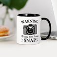 thumbnail image 3 of CafePress - I May Snap Mug - 11 oz Ceramic Mug - Novelty Coffee Tea Cup, 3 of 4