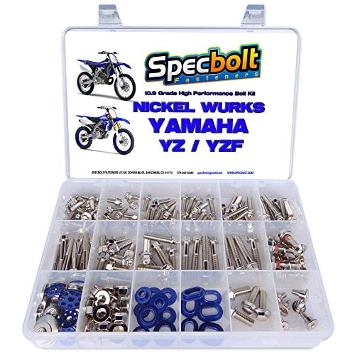 YAMAHA TOP END BOLT KIT CHROME NUTS CYLINDER HEAD YZ80 YZ85 YZ125 YZ250