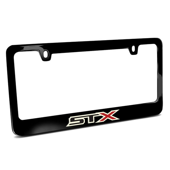 iPick Image for Ford STX 4x4 3D Night Glow Luminescent Logo on Black Metal License Plate Frame, Official Licensed