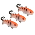 thumbnail image 4 of 3PCS Double Tail Soft Bait Artificial Simulation Lifelike Ice Fishing Lure Tackle, 4 of 5