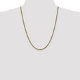 thumbnail image 2 of 14k Yellow Gold 3.5mm Solid Diamond Cut Rope Chain w/ Lobster Clasp 28", 2 of 5