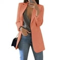 thumbnail image 2 of Langwyqu Womens Casual Blazers Open Front Lapel Collar Work Office Jacket, 2 of 5