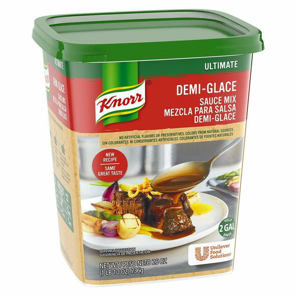 KNORR PROFESSIONAL ULTIMATE DEMIGLACE SAUCE MIX GLUTEN FREE, (1) 26 OZ