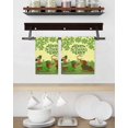 thumbnail image 3 of Yellow St. Patrick's Day Kitchen Dish Towels for Drying Dishes Set of 3, Green Lucky Clovers Dog Waffle Weave Microfiber Hand Tea Bathroom Towels Quick Dry & Absorbent Towel 15.7x23.6, 3 of 7