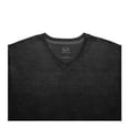 thumbnail image 3 of Playera Fruit of the Loom Para hombre cuello v, algodón sustentable, negro jaspe, talla G, 3 of 4