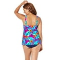 thumbnail image 2 of Swimsuits for All V-Neck Flowy Tankini Set With Full Coverage Swim Brief, 2 of 6