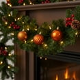 thumbnail image 2 of Northlight Shatterproof 3-Finish Christmas Ball Ornaments - 2.5" (60mm) - Burnt Orange - 100ct, 2 of 3