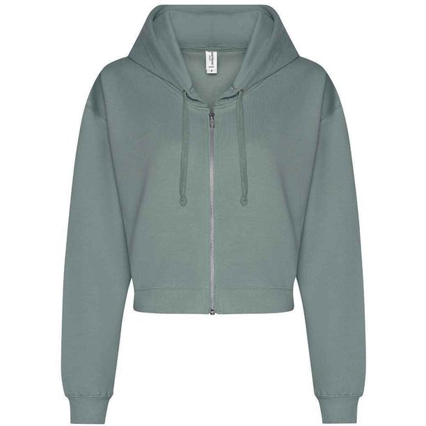 Awdis - Sudadera con Cremallera para Mujer (Verde Dusty)