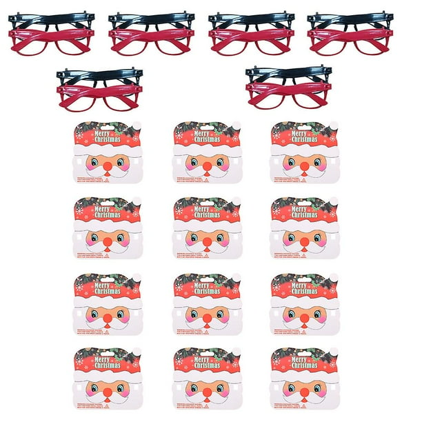 Paquete de 12 gafas con montura, gafas de mago coloridas, gafas sin lentes para niños, accesorios diarios para fiestas de disfraces