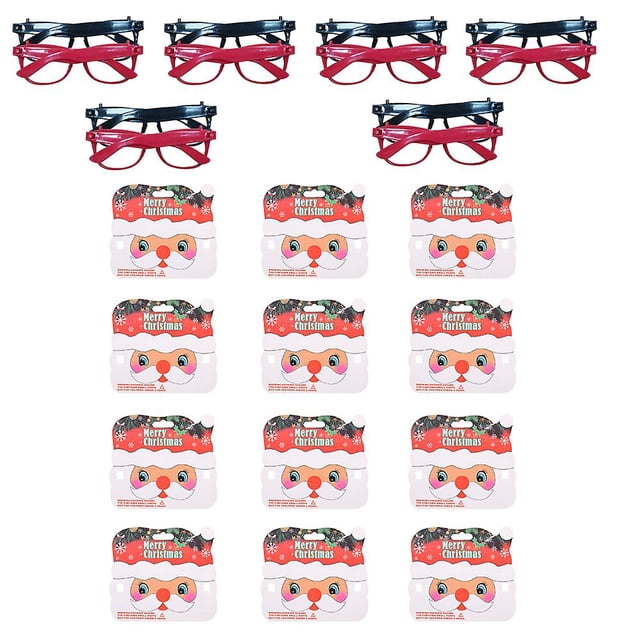 Paquete de 12 gafas con montura, gafas de mago coloridas, gafas sin lentes para niños, accesorios diarios para fiestas de disfraces