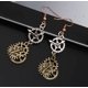 thumbnail image 2 of Pendientes Steampunk Jinwen Aleación Bronce Gancho Mujer, 2 of 8