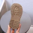 thumbnail image 6 of Girls Warm Ankle Boots Fleece Lined Lace Trim Side Zipper Booties Kids Cute Platform Non-Slip Short Boots Beige 8 Toddler, 6 of 7