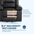 thumbnail image 4 of Gustowave Power Lift Recliner Chair, Heat & Massage PU Leather Electric Lift Chair, Adjustable Back and Legs, Heavy‑Duty for Elderly and Mobility‑Impaired Seniors, Black, 4 of 6