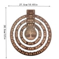 thumbnail image 3 of 100Fens Perpetual Calendar Pendant Wood Perpetual Wall Calendar Home Wall Calendar Circular Perpetual Wall Calendar Perpetual Calendar Wall Hanging Decorative Wood Household Boxwood Office, 3 of 7