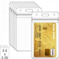 thumbnail image 1 of Transparent Waterproof Card Sleeves Protective Holders For Credit ID Bank Cards 5PCS, 1 of 7