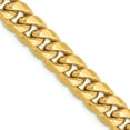 thumbnail image 1 of 10k Yellow Gold 9.3mm Miami Cuban Chain Necklace Pendant Charm Curb, 1 of 9