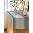 thumbnail image 5 of Table Runner 60 Inches Long for Kitchen Dining, Blue Ombre Dresser Scarf Farmhouse, Dining Table Decorations for Wedding/Parties, Modern Yellow Gradient Farmhouse Art 13 x 60 In, 5 of 8