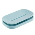 thumbnail image 1 of Bewildely Jabonera para baño, ahorro de espacio, fácil de limpiar, caja de almacenamiento de doble capa para jabón, caja de jabón para baño Juegos de accesorios de baño, 1 of 6