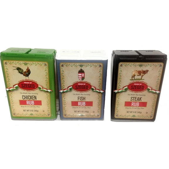 YANKEETRADERS® Szeged Meat Rub Assortment(5oz), 3pk