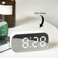 thumbnail image 4 of Naiovety Reloj despertador Pantalla digital Reloj de conjuntos de alarmas Ajuste de brillo 2. Hora Fecha Electrodomésticos luz amarilla blanca, 4 of 6