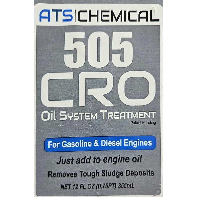 ATS Chemical 505 CRO Oil System Treatment, 12 FL OZ, Cleans and