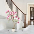 thumbnail image 4 of 4FT Artificial Magnolia Tree with Soft Pink Blooms,Decorative Realistic Silk Magnolia Tree,Decorative Realistic Silk Magnolia Tree for Indoor Home Decor, Living Room, Office, Bedroom, Entryway, 4 of 8