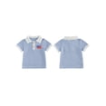 thumbnail image 2 of BemeyourBBs Toddler Baby Boy 4th of July T Shirt Outfit Patriot Independent Day Clothes Baby Girl Fourth of July Outfit American Flag Embroidery Waffled Striped Short Sleeve Lapel Collar Shirts Tops, 2 of 9