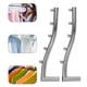 thumbnail image 5 of Tendedero de pared de acero inoxidable, perchero ahorrador de espacio, perchero de pared, gancho plegable para ropa, para lavandería doméstica., 5 of 8
