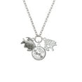 thumbnail image 2 of Delight Jewelry Silvertone Antiqued Fish Let Things Go Fall Zoey Charm Necklace, 28", 2 of 4
