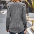 thumbnail image 5 of Women's Thin Sweaters, Women Casual Sweaters Loungewear Pullover Crew Neck Long Sleeve Tops Sweater Lightweight Knit Casual Loose Fit Brushed Fabric Fall Workwear Activewear Dailywear, 5 of 7