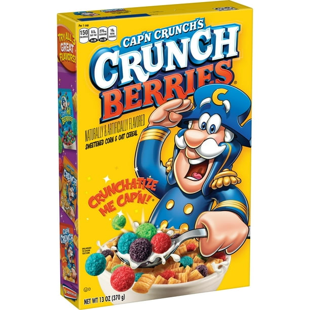 Cap N Crunch Breakfast Cereal Crunch Berries 13 Oz Box Walmart Com Walmart Com