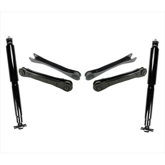 Front Upper & Low Control Arms w Bushing Shocks for 97-06 Jeep Wrangler   TJ 6PC