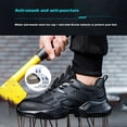 thumbnail image 2 of Men Steel Toe Cap Trainers Lightweight Work Safety Shoes Comfortable Breathable Safety Industry Work Trainers, 2 of 6
