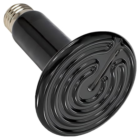 HIBIBUD 50W 110V Reptile Heat Lamp, Infrared Waterproof Ceramic Heat Lamp E27 Lampholder Ceramic Heating Lamp for Reptile Amphibian