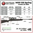 thumbnail image 2 of Hatsan Model 125 Magnum Break Barrel Airgun .25 Caliber 3-9x32 Scope Black, 2 of 7