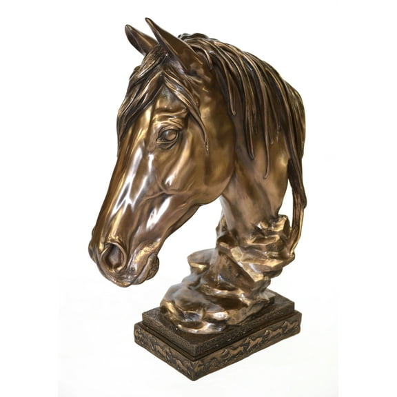 Bronzed Horse Bust Classic