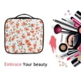 thumbnail image 6 of FORMRS Travel Makeup Bag Large Capacity Train Case Cosmetic Organizer with Adjustable Dividers, Small Floral Blooms, 6 of 8