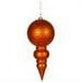 thumbnail image 2 of 7" Burnished Orange Matte-Glitt Finial, 2 of 2