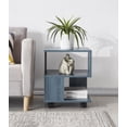 thumbnail image 2 of ZXNYH Coffee Table, Side Table Convenient End Table for Living Room,Dining Room or Bedroom (Blue), 2 of 8