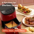 thumbnail image 4 of COSORI Air Fryer 2.1 Qt, mini freidora de aire pequeña 4 en 1, hornear, asar, recalentar, 97% menos aceite, compacta y silenciosa, canasta antiadherente y apta para lavavajillas, 30 recetas en la apli, 4 of 5