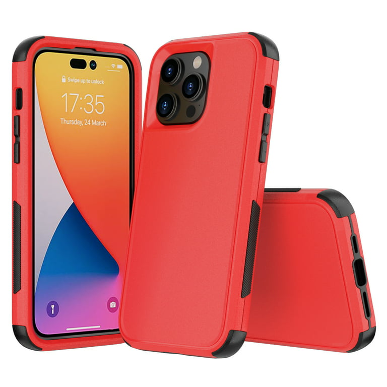 Dexnor Compatible with Iphone 11 Case 6.1 Inch, 360 Degree Full Body  Shockproof Protective Cover (2020 Release) with Built-in Screen Protector -  Red